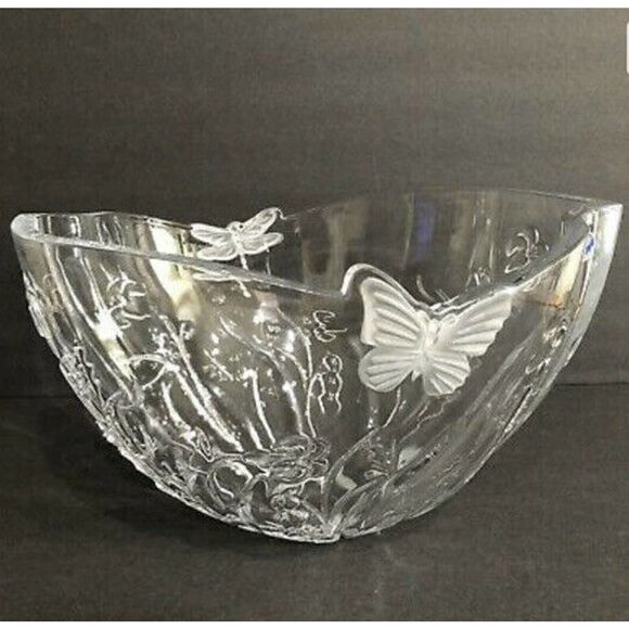 Shannon Designs Of Ireland 24% Lead Crystal With Frosted Details Vintage - Picture 1 of 6